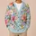 Light Blue Floral Garden for Relaxed Spring Layering, Vacation Days, and Date Nights All-over Print Knitted Cardigan - 6