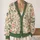 Pastel Floral Botanical Blooms for Spring Outings and Relaxed Everyday Layering Women All-over Print Knitted Cardigan - 2