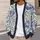 Blue Peony Botanical Blooms for Autumn Layering and Everyday Women’s Garden Wardrobe All-over Print Knitted Cardigan - 5