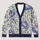 Blue Peony Botanical Blooms for Autumn Layering and Everyday Women’s Garden Wardrobe All-over Print Knitted Cardigan - 1