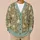 Adorable Puppy Dogs Golden Leaves Sage Green Spring Layering Gift For Dog Lovers All-over Print Knitted Cardigan - 6