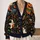 Black Halloween Ghost Pumpkin Candy Corn Witch Style For Cozy Autumn Weekend Wear All-over Print Knitted Cardigan - 2