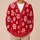 Red Peppermint Candy Swirls for Festive Holiday Layering and Everyday Winter Cheer All-over Print Knitted Cardigan - 6