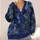 Blue Dragon Moonlit Wildflower Scene For Gothic Autumn Layering And Fantasy Lovers All-over Print Knitted Cardigan - 4