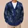 Blue Dragon Moonlit Wildflower Scene For Gothic Autumn Layering And Fantasy Lovers All-over Print Knitted Cardigan - 6
