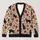 Black Cat And Wildflower Motifs For Cozy Everyday Layering, Gifts For Cat Lovers At Home All-over Print Knitted Cardigan - 1