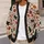Black Cat And Wildflower Motifs For Cozy Everyday Layering, Gifts For Cat Lovers At Home All-over Print Knitted Cardigan - 5