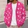 Bright Pink Heart Polka Dots For Playful Spring Layering And Everyday Casual Style All-over Print Knitted Cardigan - 5