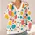 Multicolor Polka Dot Circles for Casual Weekend Layering and Date Night Style Wear All-over Print Knitted Cardigan - 4
