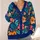 Spooky Pumpkin Skull Floral Motifs For Halloween Parties And Cozy Fall Style Women All-over Print Knitted Cardigan - 4