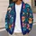 Spooky Pumpkin Skull Floral Motifs For Halloween Parties And Cozy Fall Style Women All-over Print Knitted Cardigan - 5