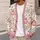 Pink Pumpkin Spider Web Halloween Style for Autumn Gatherings and Casual Weekend Wear All-over Print Knitted Cardigan - 5