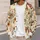 Pumpkin Bow Sunflower Autumn Style for Halloween and Thanksgiving Women’s Wear All-over Print Knitted Cardigan - 5