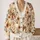 Pumpkin Bow Sunflower Autumn Style for Halloween and Thanksgiving Women’s Wear All-over Print Knitted Cardigan - 2