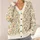 Watercolor Rabbit Wildflower Spring Style For Everyday Layering And Gift Giving Women All-over Print Knitted Cardigan - 4
