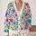 Colorful Floral Garden Motifs for Vacation Layering and Everyday Spring Outings for Her All-over Print Knitted Cardigan - 2