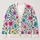Colorful Floral Garden Motifs for Vacation Layering and Everyday Spring Outings for Her All-over Print Knitted Cardigan - 1