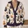Black Cats, Pumpkins And Cauldrons For Halloween Cozy Layering Gift For Women And Witches All-over Print Knitted Cardigan - 2