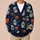 Mummy Pumpkin Halloween Style for Parties and Fall Layering Women's Plus Size Outfits All-over Print Knitted Cardigan - 6
