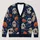Mummy Pumpkin Halloween Style for Parties and Fall Layering Women's Plus Size Outfits All-over Print Knitted Cardigan - 1