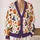Festive Jack-O'-Lantern Witch Hats For Cozy Halloween Layering Women's Fall Style All-over Print Knitted Cardigan - 2