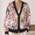 Halloween Ghost Pumpkin Bow Whimsy for Cozy Fall Outings and Casual Weekend Layering All-over Print Knitted Cardigan - 2