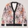 Halloween Ghost Pumpkin Bow Whimsy for Cozy Fall Outings and Casual Weekend Layering All-over Print Knitted Cardigan - 1