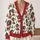 Dachshund Christmas Trees for Cozy Holiday Layering and Festive Winter Outings All-over Print Knitted Cardigan - 2