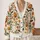 Pumpkin Bat Daisy Halloween Style For Cozy Fall Outings, Women’s Plus Size Casualwear All-over Print Knitted Cardigan - 2