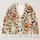 Pumpkin Bat Daisy Halloween Style For Cozy Fall Outings, Women’s Plus Size Casualwear All-over Print Knitted Cardigan - 1