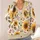 Golden Sunflowers and Autumn Leaves for Cozy Layering, Plus Size Weekend Lifestyle All-over Print Knitted Cardigan - 4