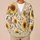 Golden Sunflowers and Autumn Leaves for Cozy Layering, Plus Size Weekend Lifestyle All-over Print Knitted Cardigan - 6