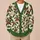 Holly Berry Botanical Motif for Festive Holiday Layering and Cozy Winter Gatherings All-over Print Knitted Cardigan - 6