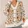 Orange Wildflower Botanical Blooms for Cozy Autumn Layering and Everyday Cottage Style All-over Print Knitted Cardigan - 4