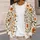 Orange Wildflower Botanical Blooms for Cozy Autumn Layering and Everyday Cottage Style All-over Print Knitted Cardigan - 5