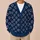 Candy Cane Heart Motifs for Festive Date Nights and Casual Layering for Women Everywhere All-over Print Knitted Cardigan - 6
