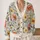 Autumn Wildflower Garden Blooms For Everyday Layering, Weekend Travel, And Brunch All-over Print Knitted Cardigan - 2