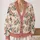 Delicate Pink Rose Blooms For Spring Layering And Feminine Everyday Garden Style All-over Print Knitted Cardigan - 2