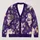 Santa Claus Holiday Cheer With Purple Stars For Festive Everyday Layering For Women All-over Print Knitted Cardigan - 1
