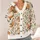 Orange Fox Woodland Motifs for Cozy Autumn Layering and Everyday Bohemian Style Wear Ensembles All-over Print Knitted Cardigan - 4