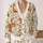Orange Fox Woodland Motifs for Cozy Autumn Layering and Everyday Bohemian Style Wear Ensembles All-over Print Knitted Cardigan - 2