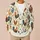 Watercolor Rooster and Hen Farmyard Motifs for Autumn Country Outings and Casual Women All-over Print Knitted Cardigan - 6
