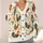 Watercolor Rooster and Hen Farmyard Motifs for Autumn Country Outings and Casual Women All-over Print Knitted Cardigan - 4
