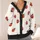 Playful Red Ladybug Garden Charm for Cozy Fall Layering, Gifts for Bug Lovers, All Ages All-over Print Knitted Cardigan - 4