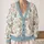 Whimsical Garden Gnomes and Easter Eggs for Cheerful Spring Layering for Women at Home All-over Print Knitted Cardigan - 2