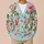 Vintage Rose Floral Motif for Romantic Spring Layering and Everyday Feminine Style All-over Print Knitted Cardigan - 6