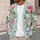 Vintage Rose Floral Motif for Romantic Spring Layering and Everyday Feminine Style All-over Print Knitted Cardigan - 5