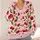 Cherry Pink Gingham With Red Cherries For Casual Summer Layering, Women's Everyday Style All-over Print Knitted Cardigan - 4