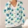 Teal Crab Coastal Motif for Beach Holidays and Relaxed Vacation Style for Women’s Everyday All-over Print Knitted Cardigan - 4