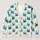 Teal Crab Coastal Motif for Beach Holidays and Relaxed Vacation Style for Women’s Everyday All-over Print Knitted Cardigan - 1